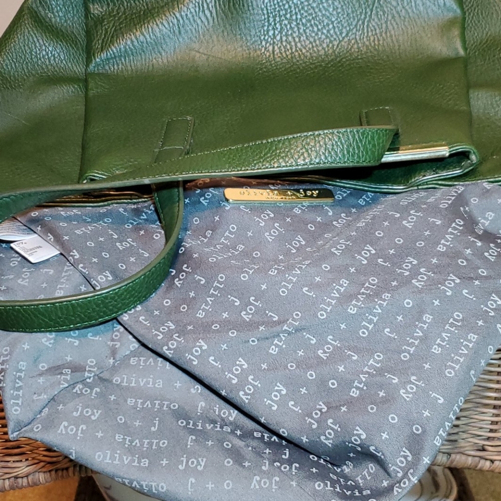 Olivia & Joy Dark Green Purse Gem